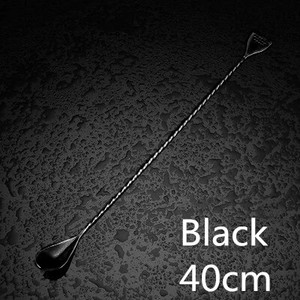 40 cm nerūdijančio plieno kokteilių juostos šaukštas japoniško stiliaus geriausias barmeno baras su sieteliu, sidabro vario aukso kepsninė