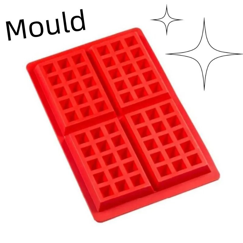 Magas hőmérsékletű szív alakú szilikon gofriforma Négyzet alakú sütőforma rácsos sütőedények Eszközök Konyhai Háztartási Gofriforma