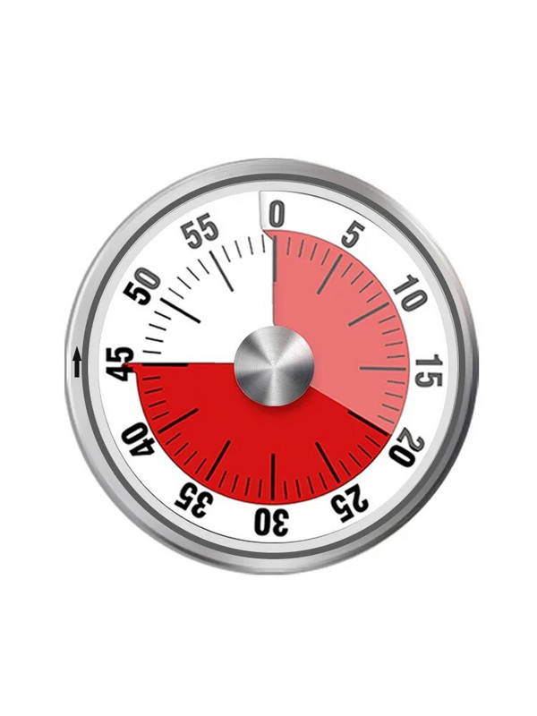 60 minučių vizualinis laikmatis, skirtas vaikams mokytis Šaldytuvo magnetai Virtuvės laikmatis Mechaninis chronometras Žadintuvas Virtuvės gaminimo priedai