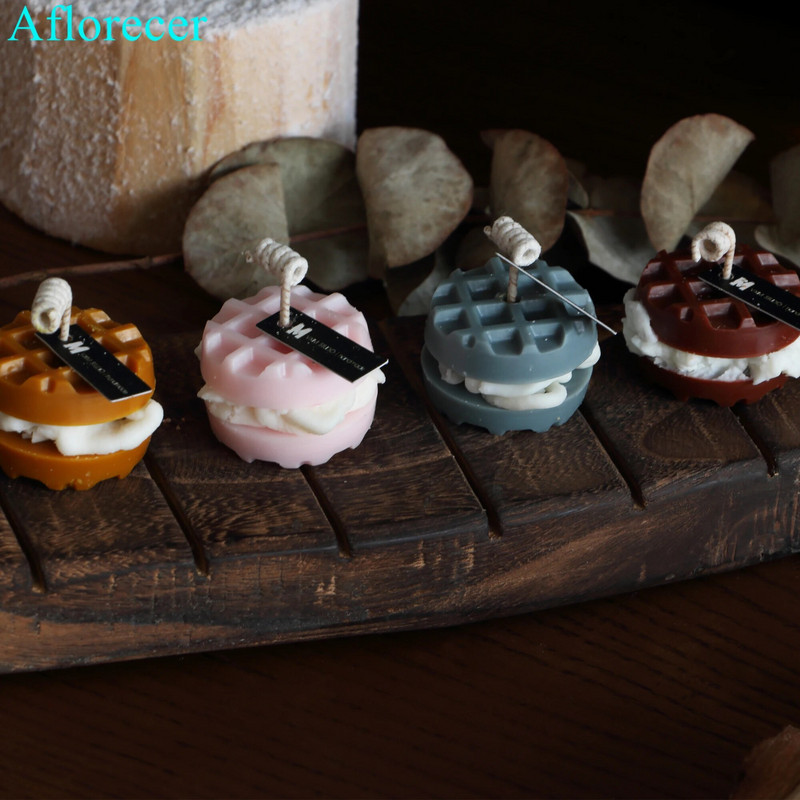 Vafliniai Sausainiai Silikoninė Žvakių Forma "Pasidaryk pats" Gipso Gipso Amatai Formelės Sausainiai Šokoladinis Muilas Silikoninės Formos žvakių Dervai