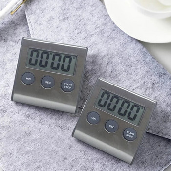 Ψηφιακό χρονόμετρο κουζίνας Μαγνητικό ψηφιακό χρονοόμετρο Οθόνη LCD Ψηφιακό μαγνήτη Ξυπνητήρι Αντίστροφη μέτρηση μαγειρέματος Χρονόμετρο