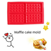 Vaflių kepimo mašinos vaikams Silikono torto formelės Vaflinių formelių silikoninių kepimo indų rinkinys Nelipnus silikoninių kepimo formų rinkinys