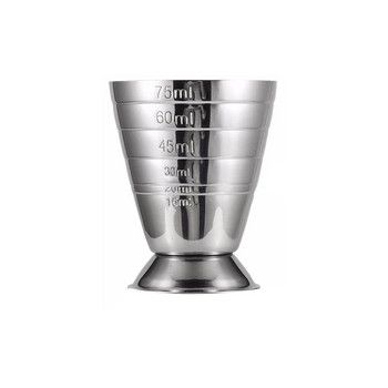 75ML Ανοξείδωτο ατσάλι Measure Cup Cocktail Tool Bar Mixed Drink Αξεσουάρ 3 σε 1 Cocktail Tools Bar Jigger Cup