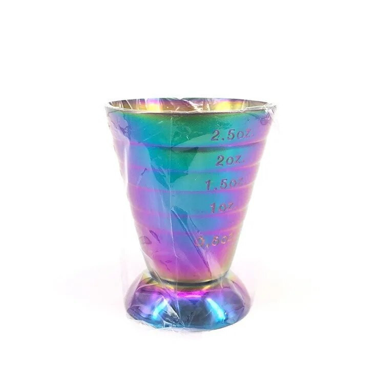 Cupă de măsură din oțel inoxidabil 75ML Bar cu instrumente pentru cocktail Accesorii pentru băuturi mixte 3 în 1 Instrumente pentru cocktail Bar Cupă Jigger