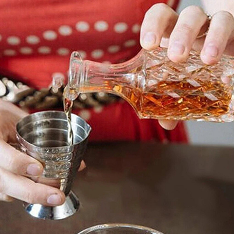 Cupă de măsură din oțel inoxidabil 75ML Bar cu instrumente pentru cocktail Accesorii pentru băuturi mixte 3 în 1 Instrumente pentru cocktail Bar Cupă Jigger