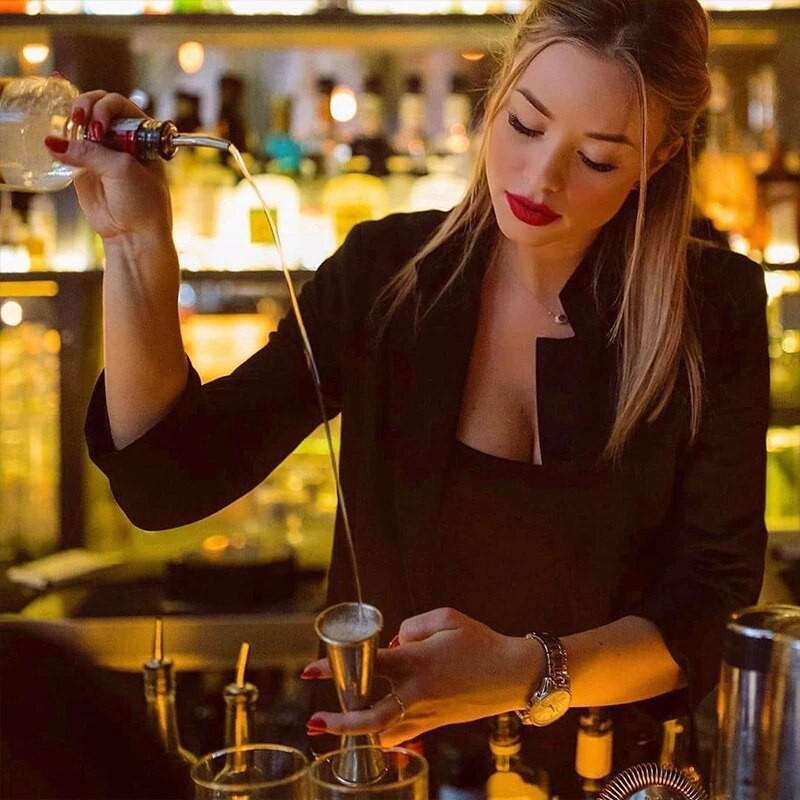 Kokteilių baras „Jigger“ nerūdijančio plieno japoniško dizaino „Jgger Double Spirit“ matavimo puodelis skirtas namų barui vakarėlio baro priedų baro įrankis