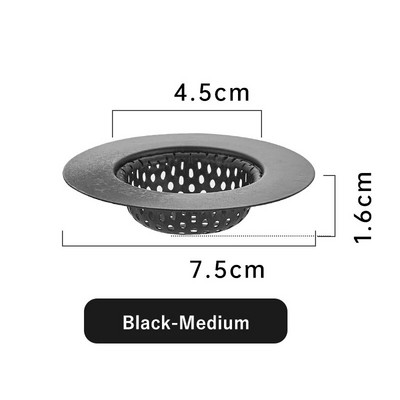 1vnt nerūdijančio plieno kriauklės filtras gaudyklė vonia plaukų gaudyklė kamštis virtuvės maisto šlako tinklelis metalinis grindų nutekėjimas su rankena