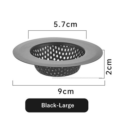 1vnt nerūdijančio plieno kriauklės filtras gaudyklė vonia plaukų gaudyklė kamštis virtuvės maisto šlako tinklelis metalinis grindų nutekėjimas su rankena