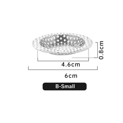 1vnt nerūdijančio plieno kriauklės filtras gaudyklė vonia plaukų gaudyklė kamštis virtuvės maisto šlako tinklelis metalinis grindų nutekėjimas su rankena