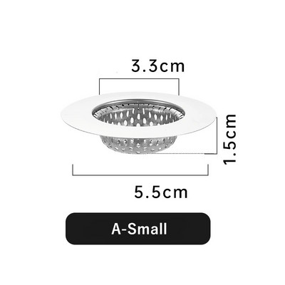 1vnt nerūdijančio plieno kriauklės filtras gaudyklė vonia plaukų gaudyklė kamštis virtuvės maisto šlako tinklelis metalinis grindų nutekėjimas su rankena