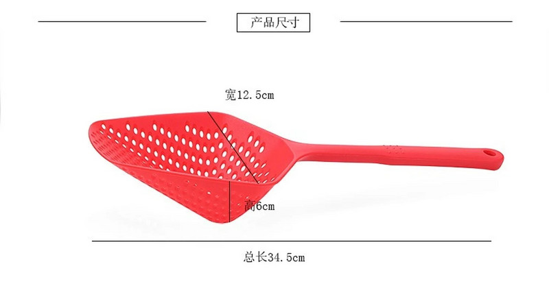 Loomingulised toiduvalmistamiskühvlid Toidusõel kühvel Nailonist lusikas äravoolu vidinad Suur kurn Supifilter Koduköögi tarvikud