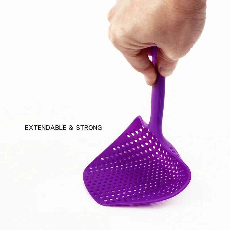 Loomingulised toiduvalmistamiskühvlid Toidusõel kühvel Nailonist lusikas äravoolu vidinad Suur kurn Supifilter Koduköögi tarvikud