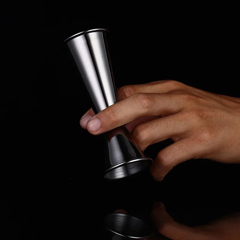 Koktélbár Jigger rozsdamentes acél, japán design dupla spiritusz csésze otthoni bulikiegészítőkhöz, klubmérésekhez