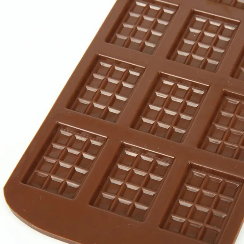 Silikonski kalup za čokoladu u obliku vafla Klasični blok alati za pečenje čokolade Silikonski kalup za kolače i slatkiše 3D DIY aparat za pripremu keksa