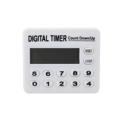 Tizenkét gombos digitális elektronikus időzítő maximum 100 óra minimum 1 másodperc konyhai főzés szabadtéri sportokhoz, visszaszámláló riasztási emlékeztető