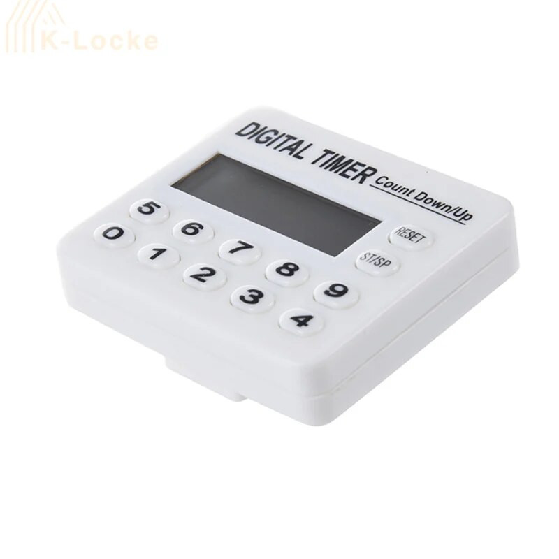 Tizenkét gombos digitális elektronikus időzítő maximum 100 óra minimum 1 másodperc konyhai főzés szabadtéri sportokhoz, visszaszámláló riasztási emlékeztető