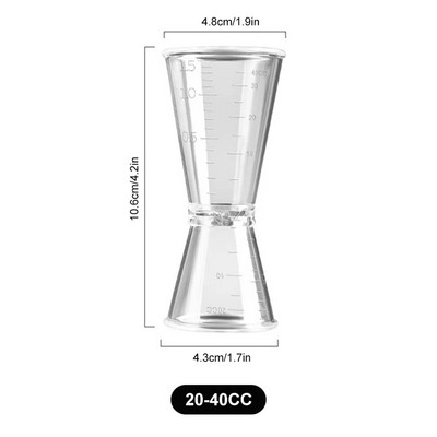 Kokteiļu mērīšanas krūze mājas bāram ballītes bāram īso dzērienu mērīšanas krūzīte kokteiļu šeikeris Jigger mājas piederumi