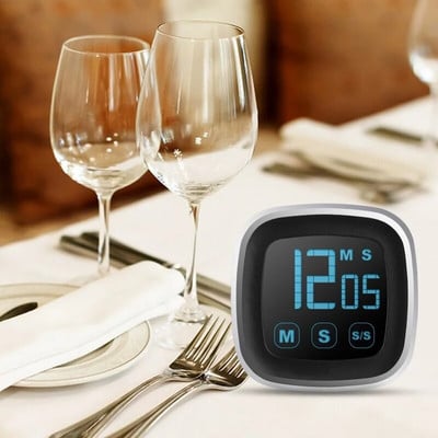 Zaslon osjetljiv na dodir Kuhinja Digitalni Pomodoro Timer Temporizador Štoperica Budilica Magnetski Kookwekker Gadgets Cucina