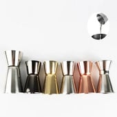 15/30ml 25/50ml Jigger cu capăt dublu, ceașcă măsurată în 4 culori, băutură de cocktail, shaker de vin, accesorii pentru bar din inox