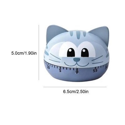 Juokingas laikmatis Kūrybinis mielas gyvūnas Mechaninis laikmatis 60 minučių Virtuvė Maisto gaminimas Vaikas - Studijos - Namų laikmatis Naujųjų metų dovana vaikui