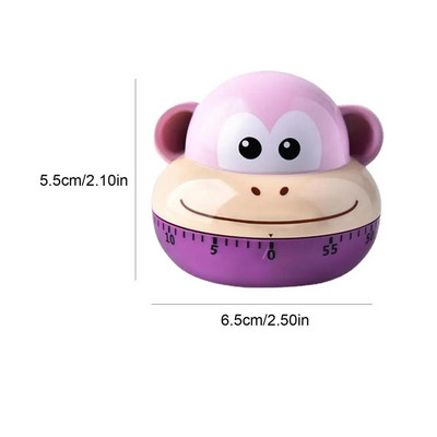 Juokingas laikmatis Kūrybinis mielas gyvūnas Mechaninis laikmatis 60 minučių Virtuvė Maisto gaminimas Vaikas - Studijos - Namų laikmatis Naujųjų metų dovana vaikui