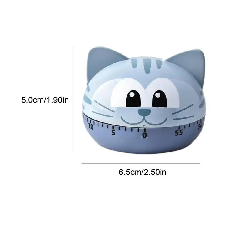 Juokingas laikmatis Kūrybinis mielas gyvūnas Mechaninis laikmatis 60 minučių Virtuvė Maisto gaminimas Vaikas - Studijos - Namų laikmatis Naujųjų metų dovana vaikui