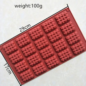 Vafliniai Sausainiai Silikoninė Žvakių Forma „Pasidaryk pats“ Gipso Gipso Amatai Sausainiai Šokoladinis Muilas Silicis s Dervai