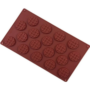 Cookies Waffle Silicone Candle Mould DIY Γύψος Γύψος Crafts Μπισκότα Σαπούνι σοκολάτας Silicon s For Resin