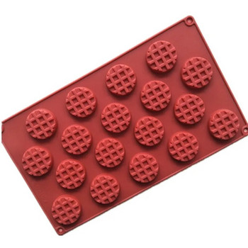 Cookies Waffle Silicone Candle Mould DIY Γύψος Γύψος Crafts Μπισκότα Σαπούνι σοκολάτας Silicon s For Resin