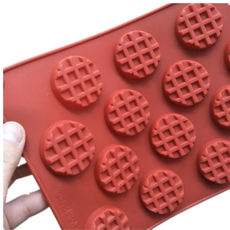 Vafliniai Sausainiai Silikoninė Žvakių Forma „Pasidaryk pats“ Gipso Gipso Amatai Sausainiai Šokoladinis Muilas Silicis s Dervai