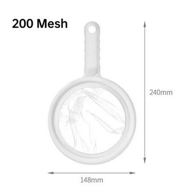 1 kom 80/100/200/400 mesh ručna mrežica visoke gustoće sojino mlijeko vino filter vrećica orašasta vrećica čaj kava ulje jogurt višekratna filter mreža