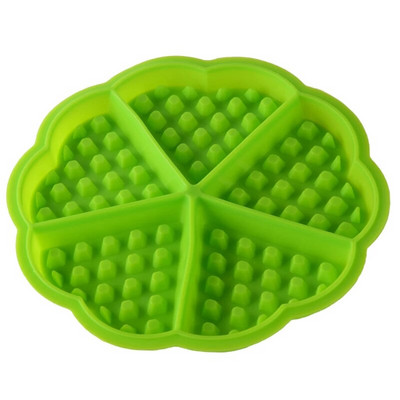 Stačiakampio/širdelės formos virtuvinio pyrago vaflio forma Nelipni sausainių pudingo šokolado gaminimo mašina silikoninė kepimo skardų saldainių forma