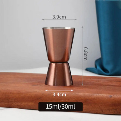 Rozsdamentes acél koktél shaker 15/30 ml vagy 20/40 ml vagy 25/50 ml mérőpohár dual Shot Drink Spirit Measure Jigger konyhai eszközök