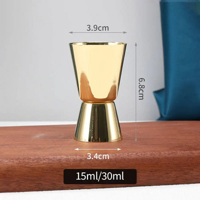 Rozsdamentes acél koktél shaker 15/30 ml vagy 20/40 ml vagy 25/50 ml mérőpohár dual Shot Drink Spirit Measure Jigger konyhai eszközök