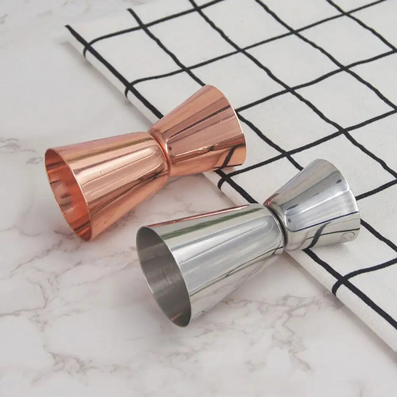 Rozsdamentes acél koktél shaker 15/30 ml vagy 20/40 ml vagy 25/50 ml mérőpohár dual Shot Drink Spirit Measure Jigger konyhai eszközök