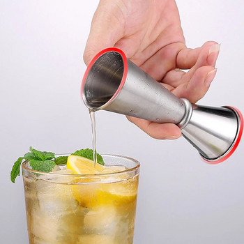 1 бр. Бар Jigger 304 неръждаема стомана Коктейлен дизайн Jigger Double Spirit Мерителна чаша за коктейли за кухненско парти Аксесоари за бар