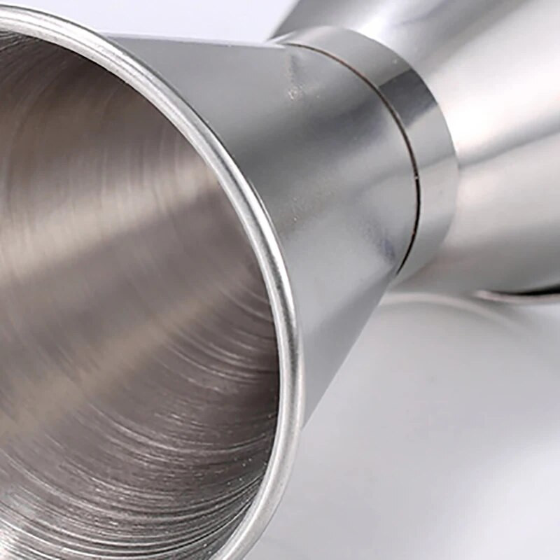 1kom Bar Jigger 304 nehrđajući čelik Cocktail Design Jigger Double Spirit Cocktail Mjerna posuda za kuhinjske party barske dodatke