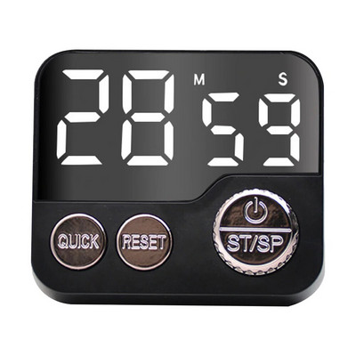 Temporizator de bucătărie LED Digital Bucătărie memento Cronometru pătrat Numărătoare de gătit Cronometru cu numărătoare inversă Ceas cu alarmă de somn Aprovizionare acasă