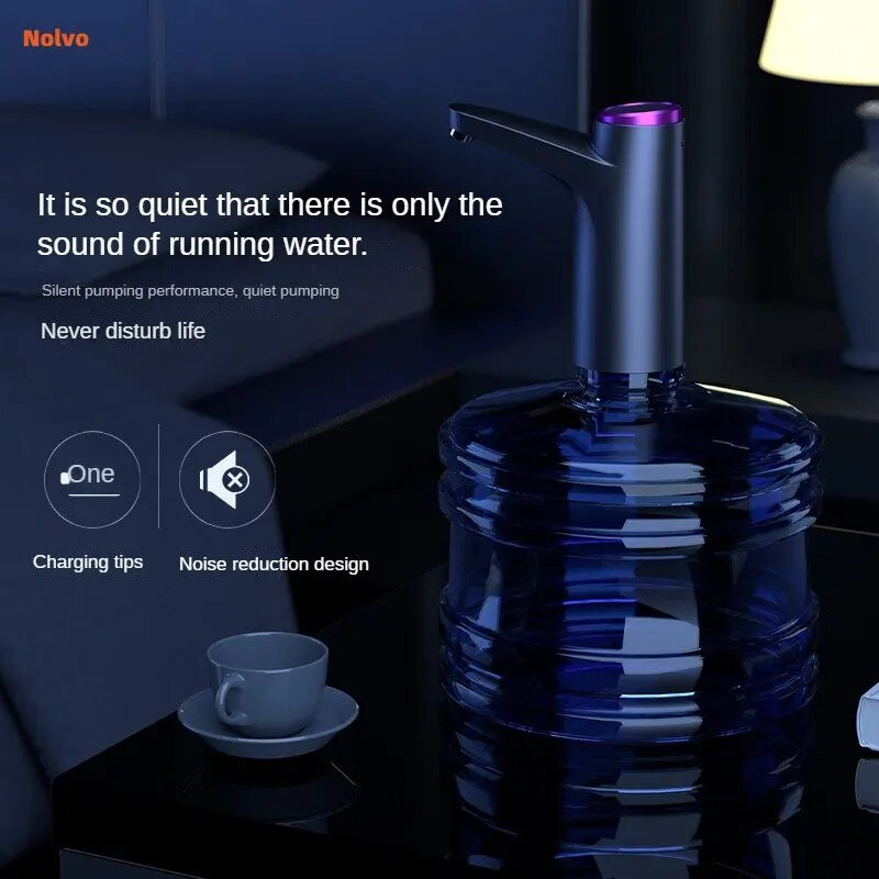 Automatinis elektrinis vandens dozatorius USB įkraunamas BarreLED vandens siurblys Vandens butelio jungiklis vandens valymo prietaisai