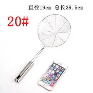 Ovális szkimmer rozsdamentes acél szűrő hálós olajos edény ételszűrő edény szűrőszűrő sült szűrő konyhai szűrő sütő főzőeszköz