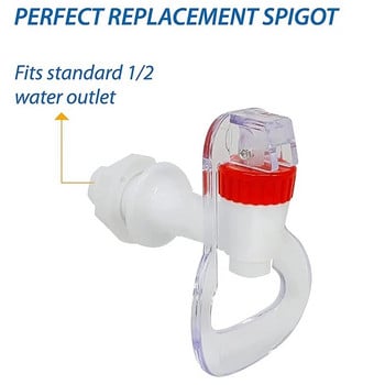 Ανταλλακτικός διανομέας νερού Push Faucet - Cold and Hot Water Spigot Blue And Red Pack