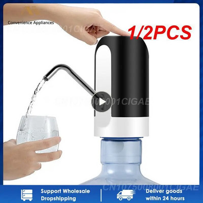 1/2 db elektromos vízadagoló szivattyú Automata vizespalack szivattyú USB töltő vízszivattyú One ClickSwitch italszivattyú
