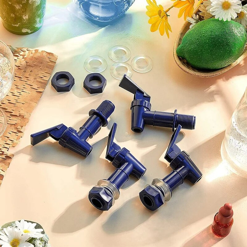 4 daļas rezerves dzesētāja jaucējkrāns, ūdens pudeles krūze, dozatora krāna komplekts, atkārtoti lietojams uzgalis ūdens dzērienu dozators