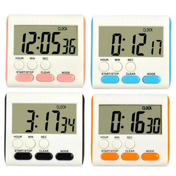 Πρακτικά χρονόμετρα κουζίνας Ψηφιακή οθόνη Μεγάλη οθόνη Ψηφιακό χρονόμετρο Τετράγωνο Μαγείρεμα Ψήσιμο Αθλητικά Παιχνίδια Ξυπνητήρι γραφείου