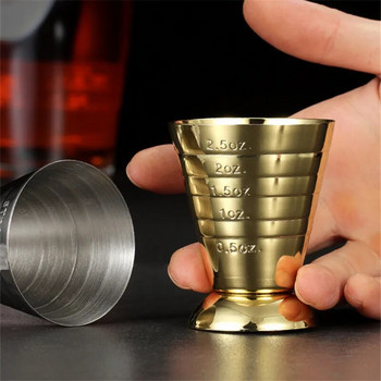 75 ml 304 από ανοξείδωτο ατσάλι κοκτέιλ Jigger Bartender Magic Measuring Ounce Cups Drinks Mixer Party Barware Bar Αξεσουάρ