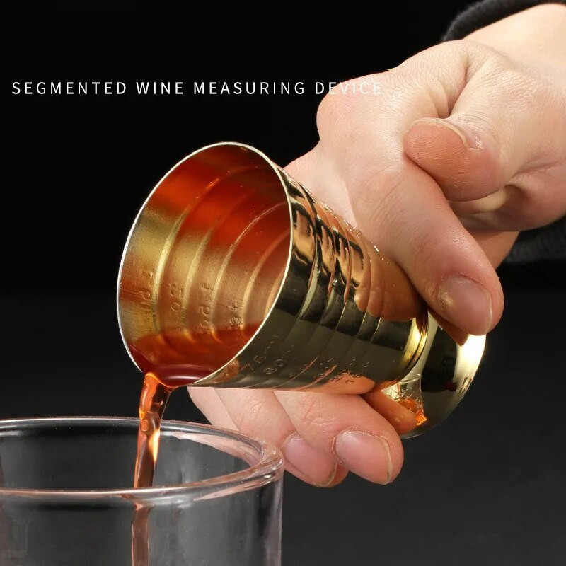 75 ml 304 nerūdijančio plieno kokteilių maišytuvas barmeno magija matavimo uncijos puodeliai gėrimų maišyklės vakarėlio barware baro priedai