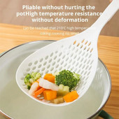 1 vnt. baltas didelės talpos šaukštas, atsparus aukštai temperatūrai pakabinti koldūnai, nesandarių tinklelio nelengva deformuotis virtuvės reikmenys