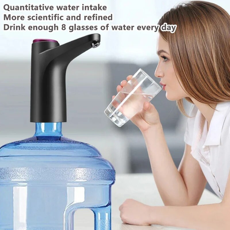 Vízszivattyús vízadagoló mini USB töltő automata elektromos vízszivattyús ital konyhai irodai kültéri italadagolóhoz