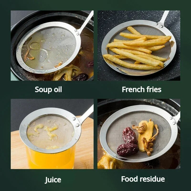 304 Nerūdijančio plieno sietelis Daržovių maisto filtras Sultys Kavos filtravimo įrankiai Virtuvės priedai Buitiniai filtrų kiaurasamčiai