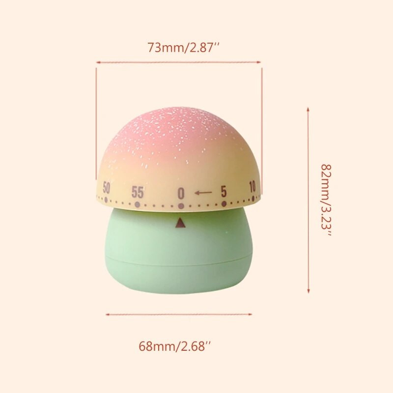 Cronometru drăguț cu ciuperci Gestionarea timpului Cronometrul mecanic de bucătărie 2024 Nou